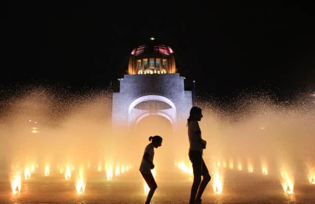 A fountain in Mexico City