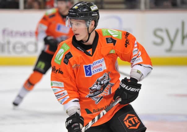 Sheffield Steelers' Mike Forney - scored twice at Coventry Blaze, but it couldn't prevent a 5-3 defeat at the Skydome Arena. Picture: Dean Woolley.