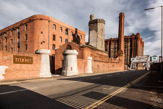 Entrance to Titanic Hotel on Stanley Dock which is situated on an UNESCO World Hertiage Site.