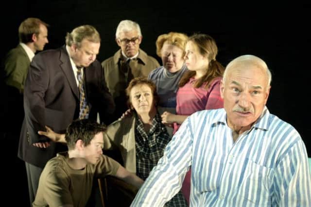 Patrick Stewart plays Robert Johnson  in the West Yorkshire Playhouse production of 'Johnson over Jordan'.
