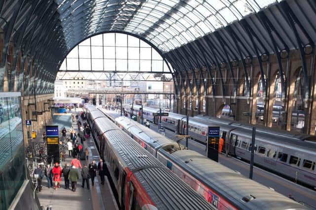 The first Virgin East Coast train arrives at London Kings Cross station.
Photo: David Parry/PA Wire