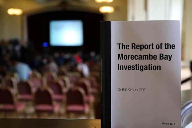 Dr Bill Kirkup, the Chair of the Morecambe Bay Investigation, gives his findings into the investigation.