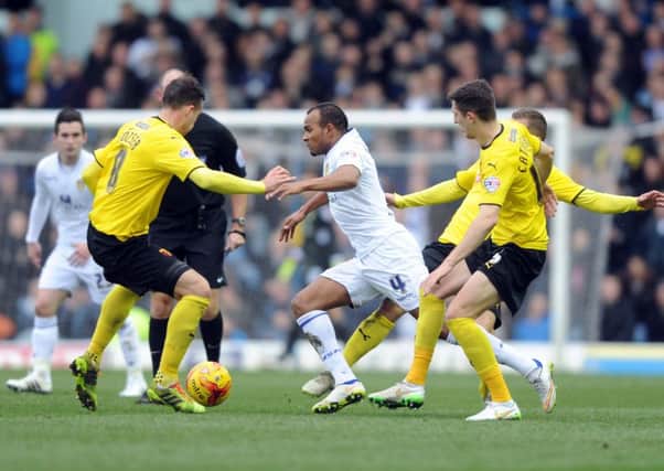 Rudy Austin scored a stunning goal for Leeds United against Watford on Saturday but then sustained an injury later in the game (Picture: Simon Hulme).