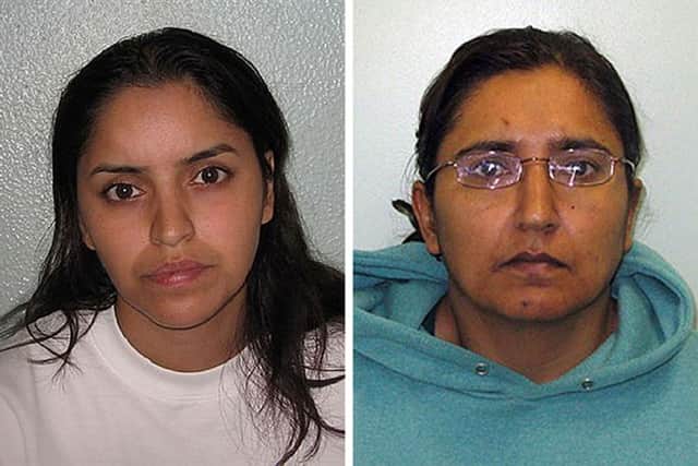 Mother Polly Chowdhury (left), 35, and her lesbian lover Kiki Muddar