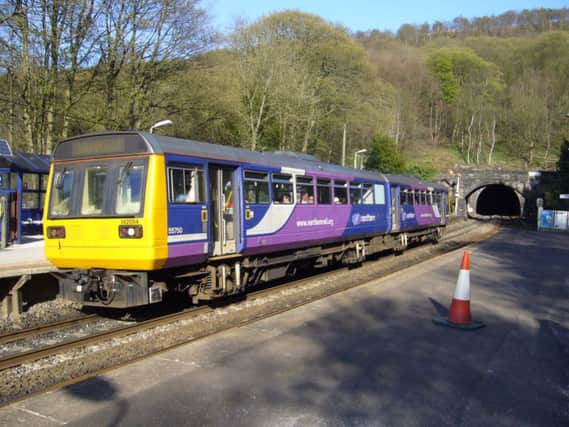 An old Pacer train diesel currently used by Northern Rail