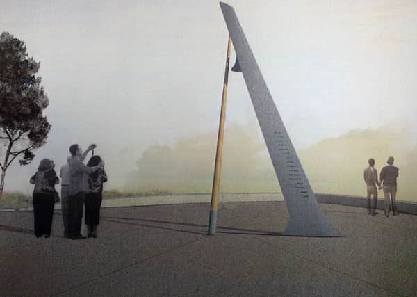 An artist's impression of  a new memorial to honour Hull's 6000 lost fishermen.