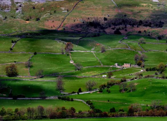 Carbon dioxide emissions have been cut by two-thirds by the authority that manages the Yorkshire Dales National Park.