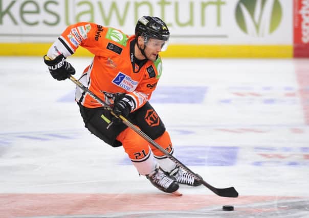 Steelers' Tyler Mosienko scored his side's first gal against Braehead and helped create the second.