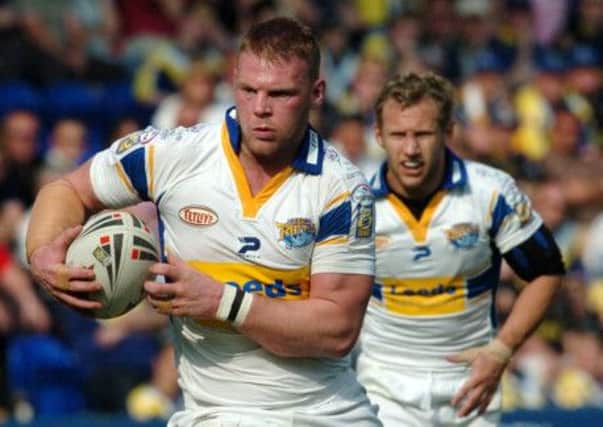 Jamie Thackray, seen here in his Leeds Rhinos days, is back in the game at London Broncos.