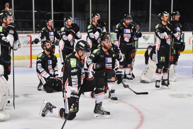 Sheffield Steelers' players contemplate what might have been. Pictures: Dean Woolley.