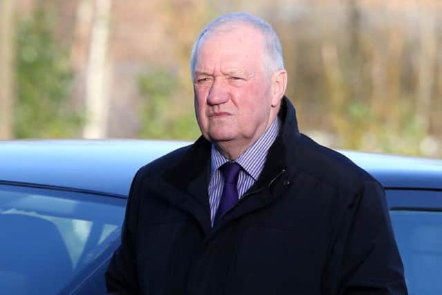 Former chief superintendent David Duckenfield arrives at the Hillsborough Inquest in Warrington