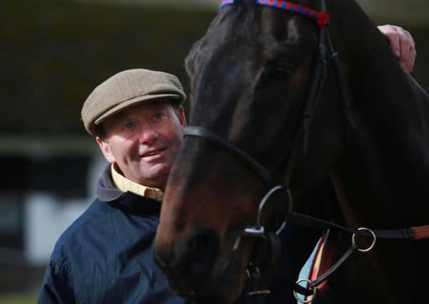Trainer Nicky Henderson with Sprinter Sacre.