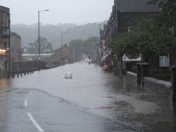 Flooding in Todmorden in 2012