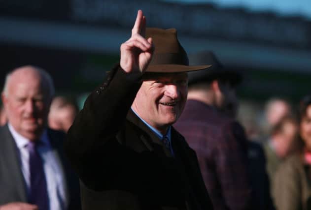 Trainer Willie Mullins after victory in the Stan James Champion Hurdle Challenge Trophy.