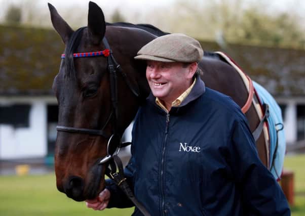 Trainer Nicky Henderson with Sprinter Sacre