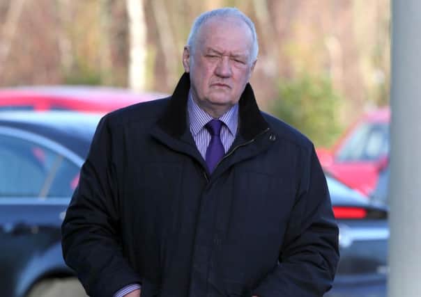 Former chief superintendent David Duckenfield arrives at the Hillsborough Inquest in Warrington, where he was due to give evidence. PRESS ASSOCIATION Photo. Picture date: Tuesday March 10, 2015. Mr Duckenfield, the match commander, came to court long before the expected arrival of around 200 relatives of the dead, who will listen as he gives evidence. See PA story INQUEST Hillsborough. Photo credit should read: Peter Byrne/PA Wire