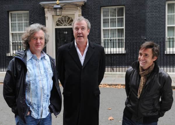 Top Gear presenters James May, Jeremy Clarkson and Richard Hammond