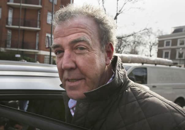 Jeremy Clarkson leaving his home in London.