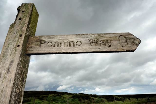 25 june 2012.
Pennine Way markerpost.
File picture.