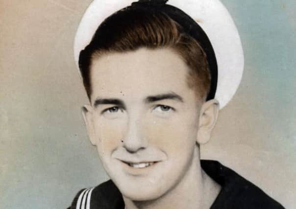Joe Key in his Royal Navy uniform in 1945
