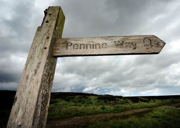 Pennine Way markerpost.