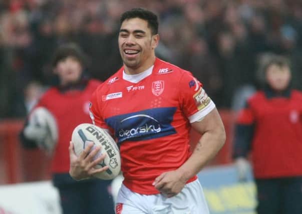 Ken Sio: Hull KR winger celebrated the first hat-trick of his career against Catalans Dragons.