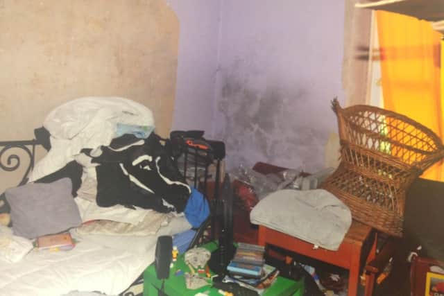 The squalid conditions in which the little boy was forced to live. Pictures: Ross Parry Agency