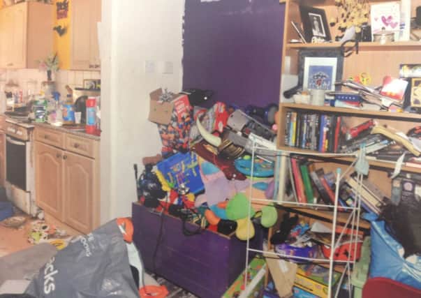 The squalid conditions in which the little boy was forced to live. Pictures: Ross Parry Agency