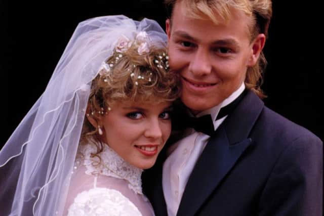 Kylie Minogue and Jason Donovan's TV wedding.