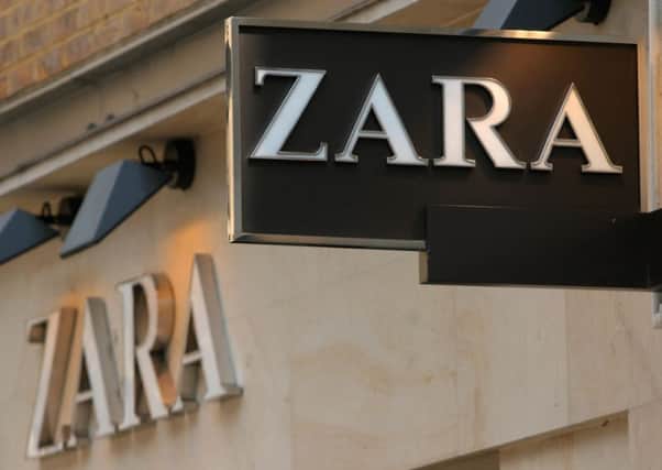 Zara clothing store.