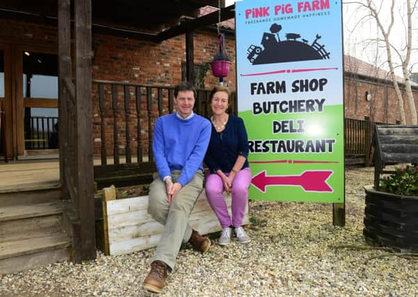 Sally and Andrew Jackson who run The Pink Pig at Holme near Scunthorpe. 
Picture Scott Merrylees SM1007/66b
