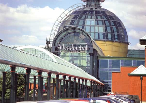 Meadowhall Dome: The main dome at the Meadowhall shopping centre in Sheffield.