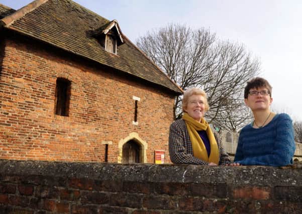 Imelda Havers, left, and Karen Boardman, of the Red Tower team, at the building in York.
