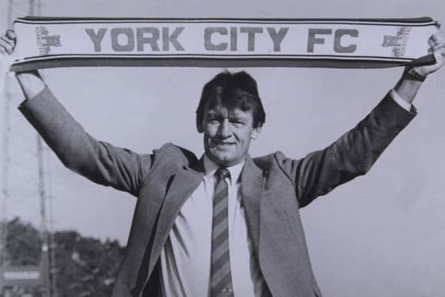 John Bird when he was manager of York City FC.