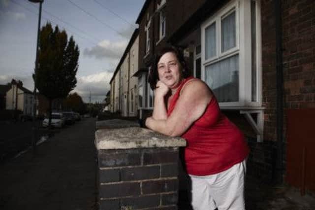 'White Dee' from Channel 4 series Benefits Street.  Comments by Tory minster Hugo Swire show a contemptuous attitude to those on state handouts.