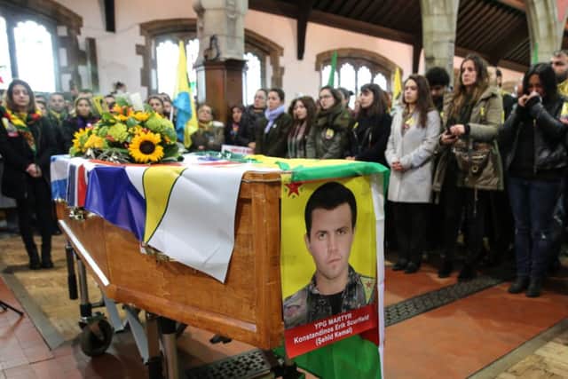 The funeral of Konstandinos Erik Scurfield at St Paul's with St Stephen's Church, Nottingham. Picture: Ross Parry Agency
