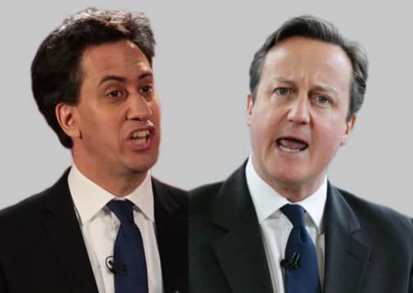 Head to head: Ed Miliband and David Cameron