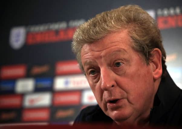 England manager Roy Hodgson during a press conference at The Grove Hotel, Hertfordshire yesterday (Picture: Nick Potts/PA Wire).