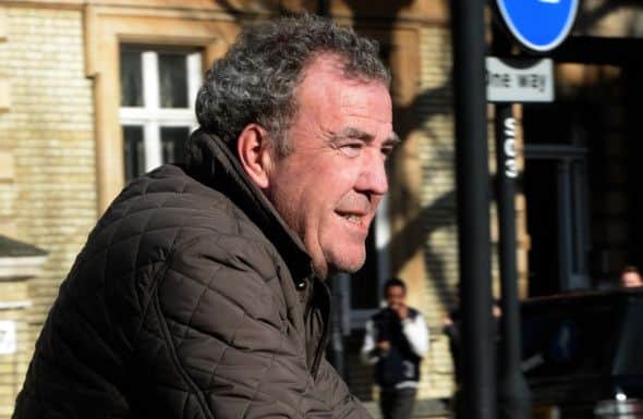 Jeremy Clarkson arrives at his home in west London