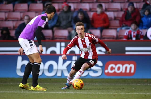 Sheffield United's Stefan Scougall is continuing his recovery from injury. 
Picture: Martyn Harrison.