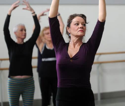 The Northern Ballet studio is a hive of activity during an over-55s ballet class. Picture by Simon Hulme.