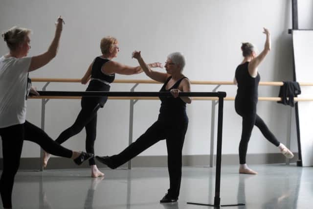 The Northern Ballet studio is a hive of activity during an over-55s ballet class. Picture by Simon Hulme.