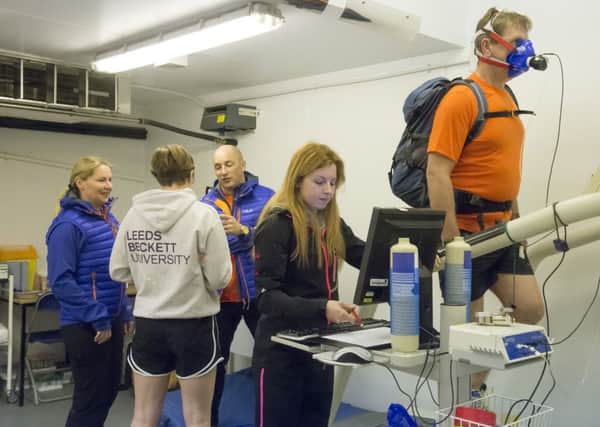 Pictured: Leeds Beckett scientists prepare Army for Everest challenge