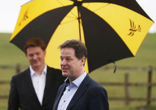 Nick Clegg campaigning in Cheshire today