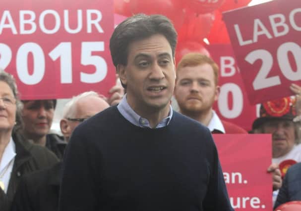 Labour leader Ed Miliband pays a visit to Blackpool as part of his campaign trail