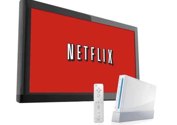 You can watch Netflix with a games console or set-top box hooked up to your TV
