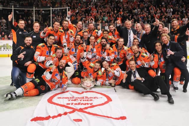 Sheffield Steelers will be looking to add the play-off trophy to their regular season Championship win, above. Picture: Dean Woolley.