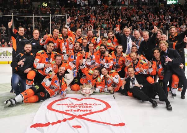 Sheffield Steelers will be looking to add the play-off trophy to their regular season Championship win, above. Picture: Dean Woolley.