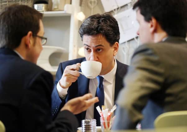 Ed Miliband speaks to The Yorkshire Post in Woodlesford today