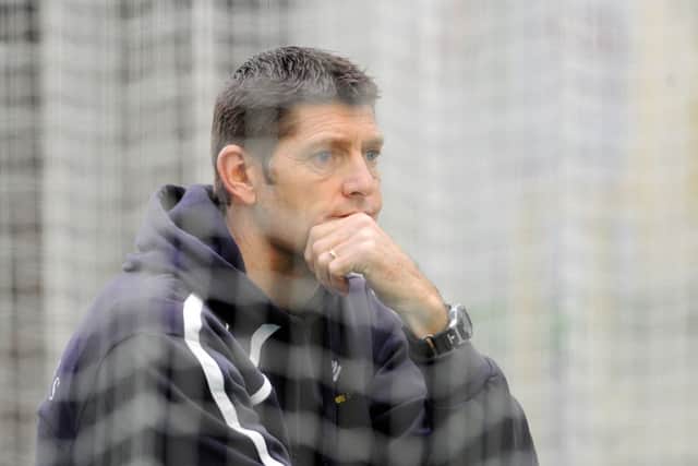 Martyn Moxon back in the nets at Headingley as Yorkshire prepare for the 2015 season